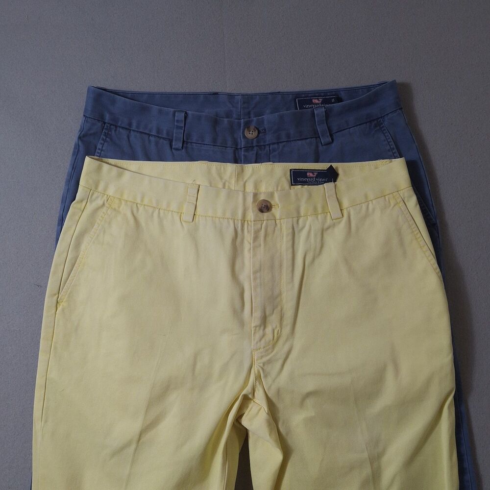 Vineyard Vines By Shep Ian Slim Fit Breaker Pants Men 34x30 Lot of 2 100% Cotton